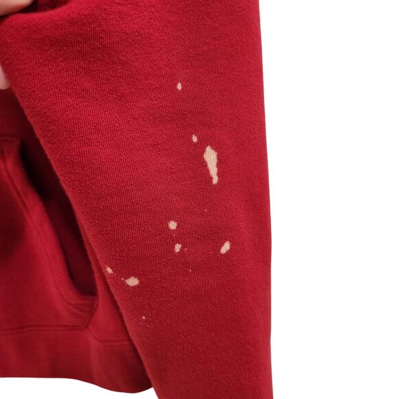 True Religion Classic Full Zip Hoodie Sweatshirt Graphic Print Casual Red Large - Picture 10 of 10